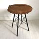 Vintage 70's cowhide stool