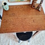 Wooden farmhouse table and drawer