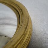 Curved mirror says witch wooden Golden 20th 33 cm