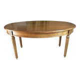 Oval cherry wood table for 6 people