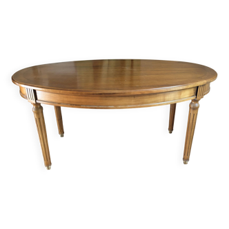 Oval cherry wood table for 6 people