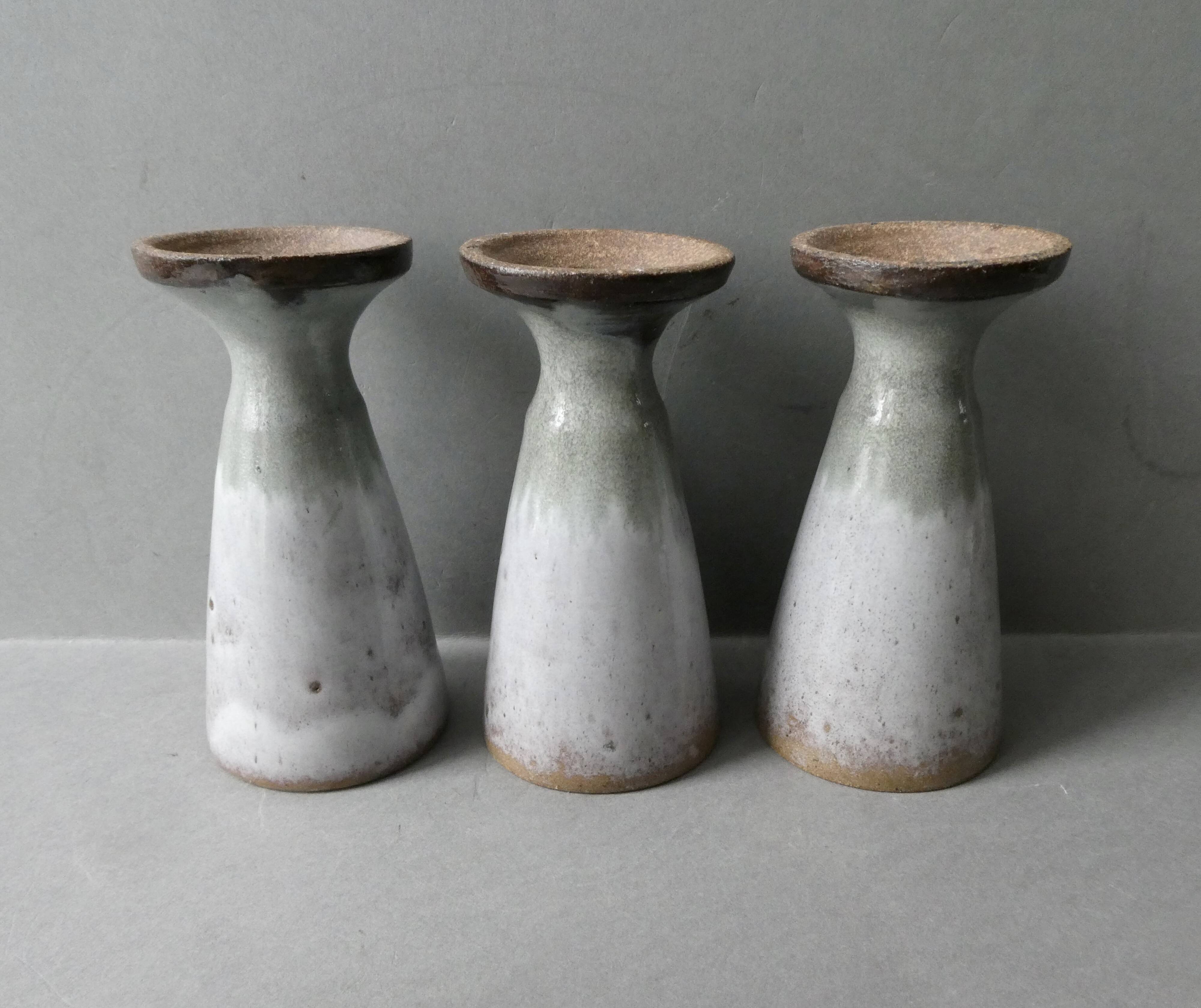 6 stoneware mazagrans signed VN