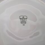 Set of 6 Bareuther Bavaria white porcelain oyster plates