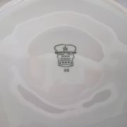 Set of 6 Bareuther Bavaria white porcelain oyster plates