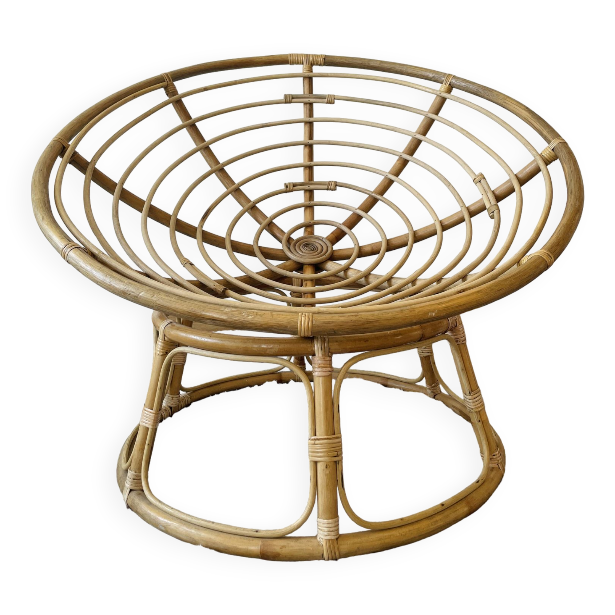 Papasan armchair or rattan loveseat