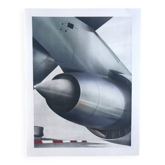 Original lithograph by Peter KLASEN, Aerodrome, 1978