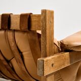 Hungarian leather sofa set by Ipoly Furniture Factory, set of 2.