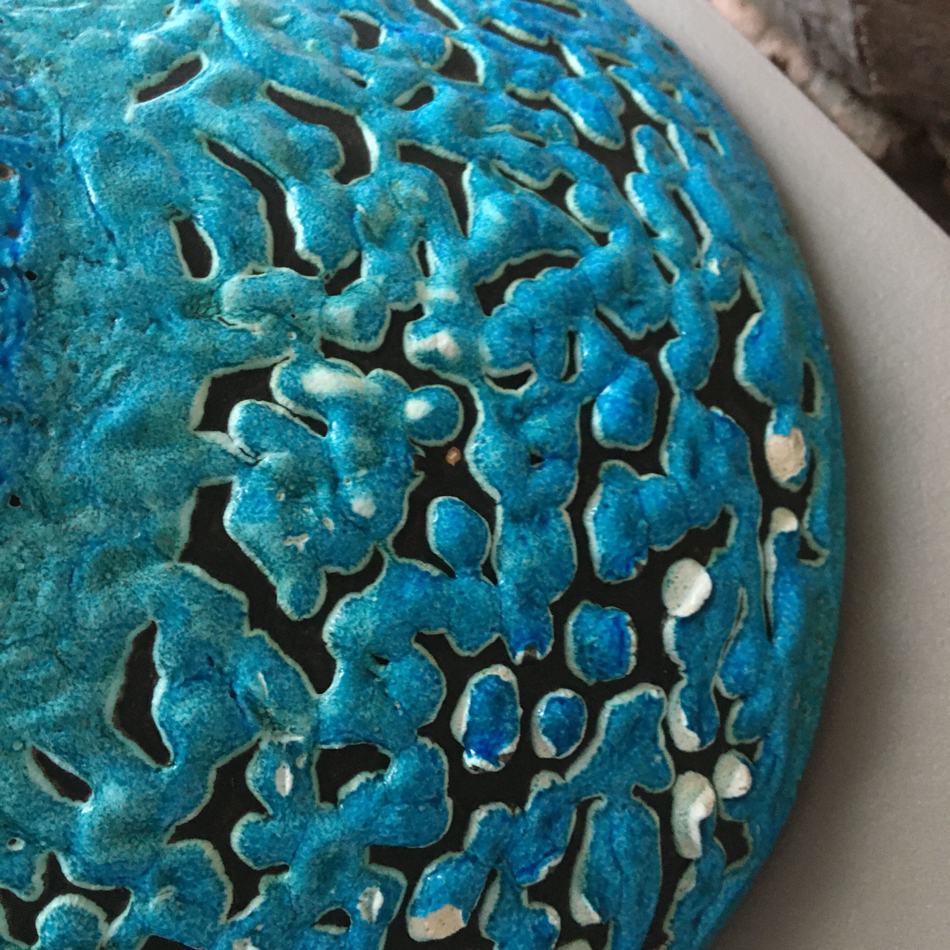 Large XL cup ceramic in turquoise Fat Lava