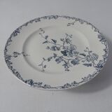 Iron earth old plate on foot compotier spring