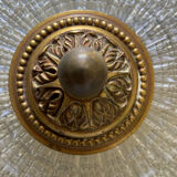 Brass and glass ceiling light