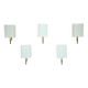 Set of five Mid-century sconces in Stilnovo manner. Italy 1950s