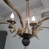 Italian gold coloured chandelier 1970s