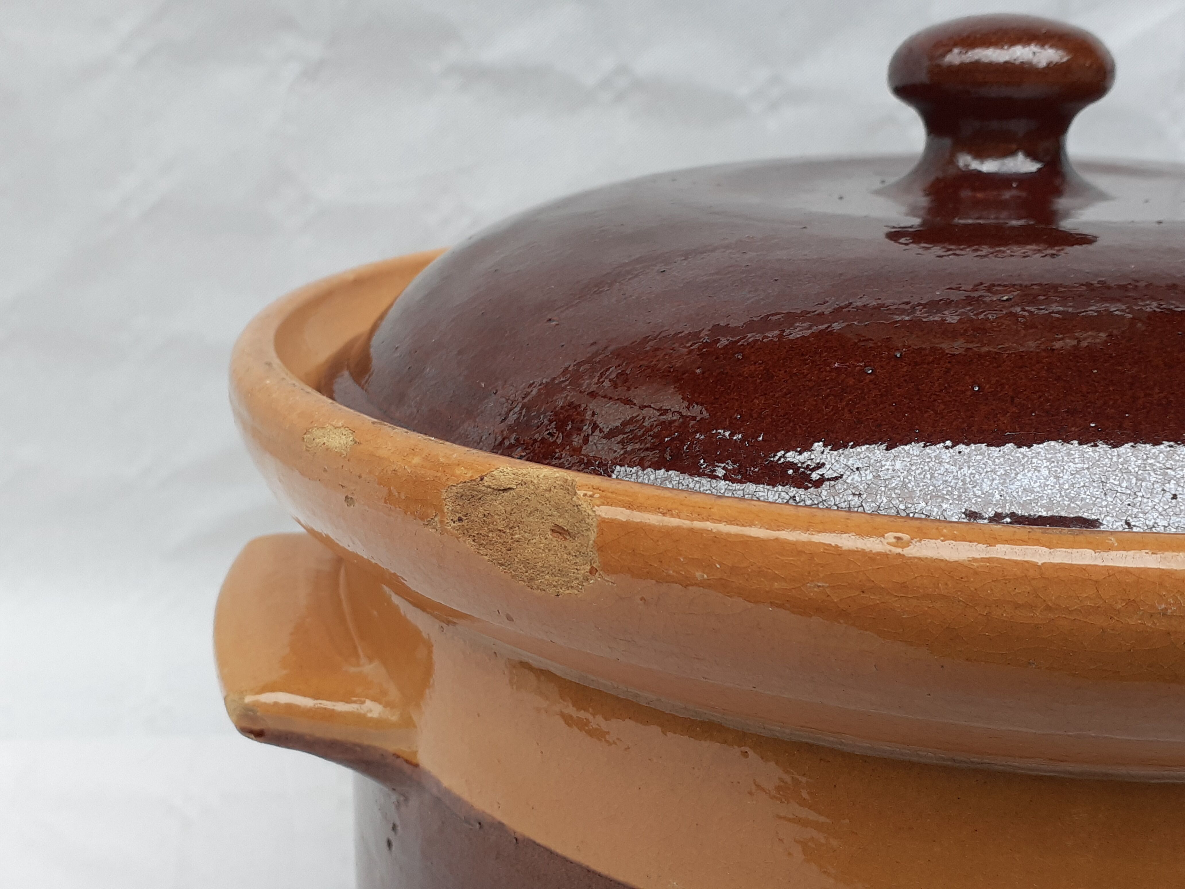Cocotte En Terre Cuite Bleue – Faitout Vintage – Art De La Table