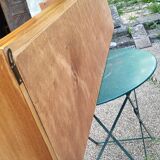 Vintage wooden display cabinet shelf unit – 195 cm
