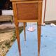 Nightstand 2 drawers walnut oak and burl walnut