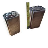 Puiforcat salt cellar, pepper shaker and mustard pot