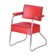 Restored Bauhaus Armchair, Mauser, G. Rohde, Chrome, Leather, Germany, 1930s