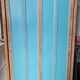 Parisian wardrobe door rising oak raw lagoon color raw interior ouate fabrics