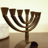 Bronze Menorah, made in Israel, 1970