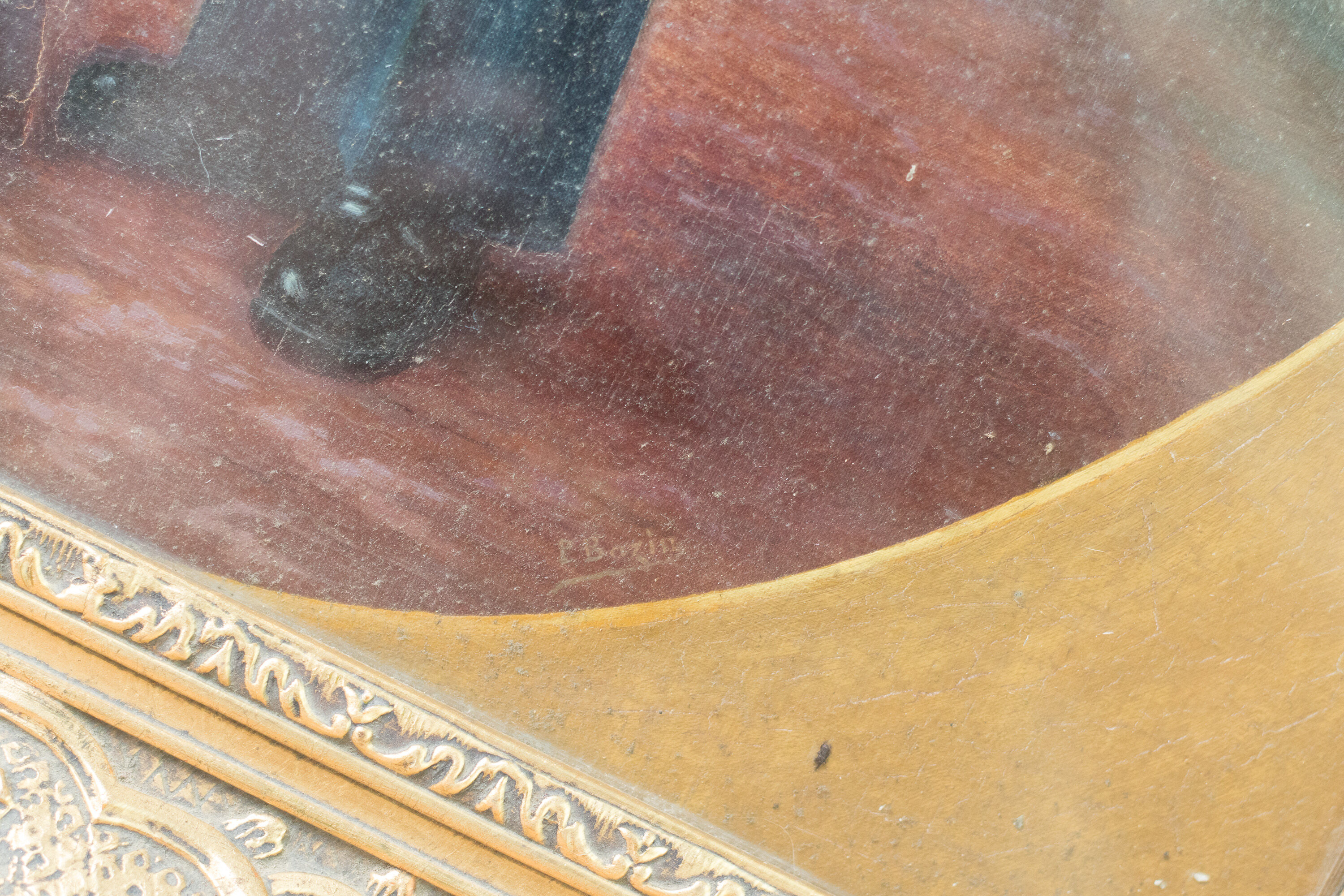 The profession of faith, end of the 19th golden frame