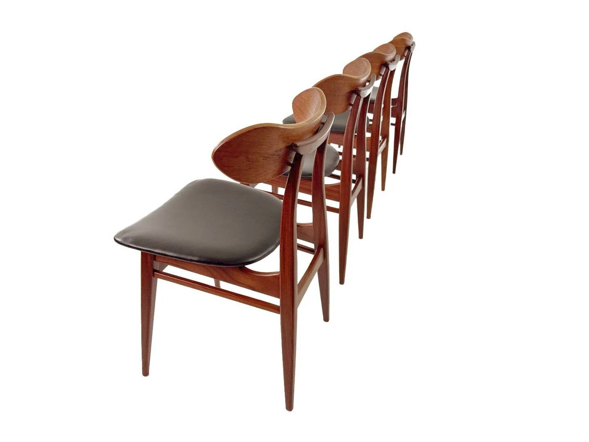Louis van Teeffelen “Kastrup” dining chairs for Wébé – set of 4