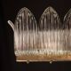 Lot de 2 grands lustres Art Déco de luxe par Barovier e Toso, verre de Murano,