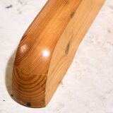 Pine dining set by Rainer Daumiller, Set of 7