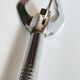 Long vintage chrome metal sugar tongs