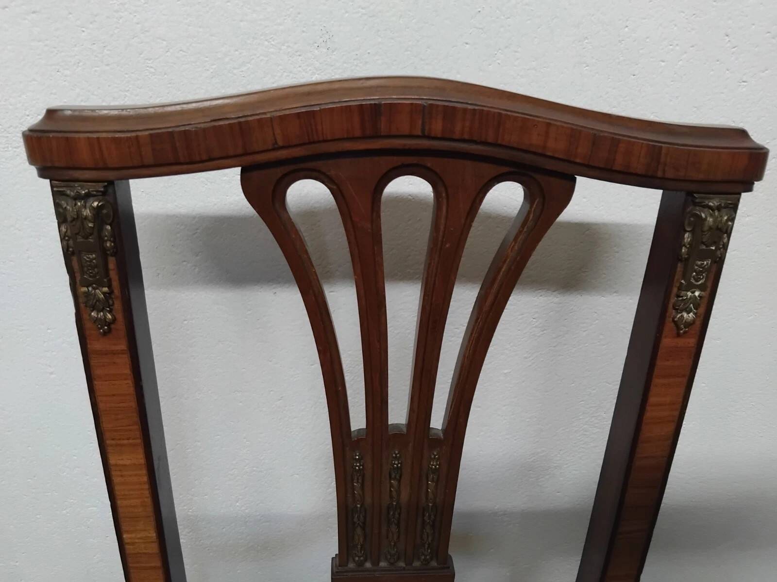 Antique Louis XVI Style Chair with Caned Seat