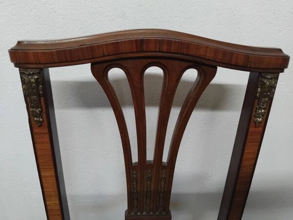 Ancienne Chaise Style Louis XVI Assise Cannée