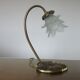 "Water lily" Huguenin bronze art nouveau lamp
