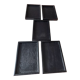 Lot de 5 plateaux de service rectangulaire en bois