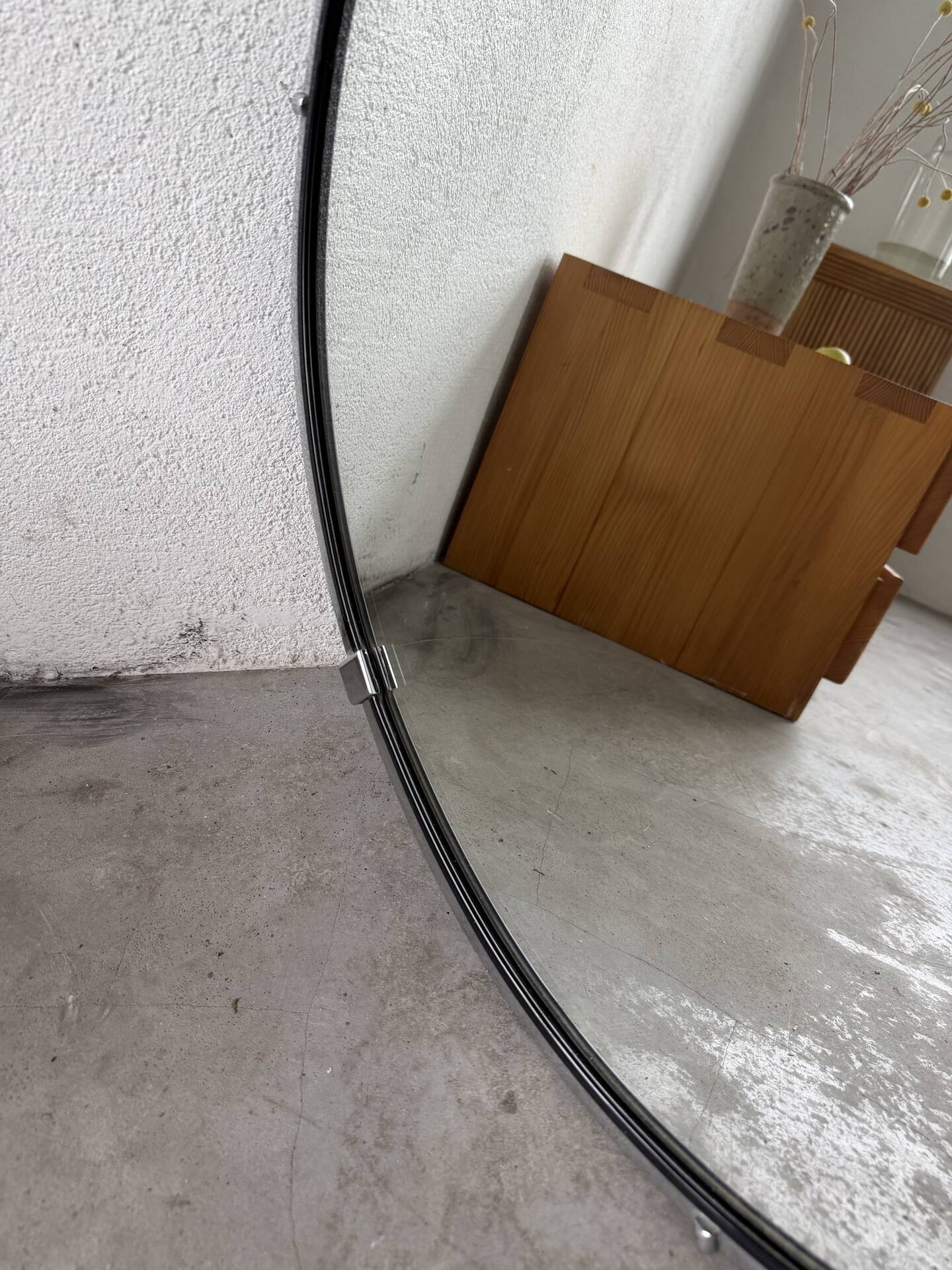 Round metal mirror 1970