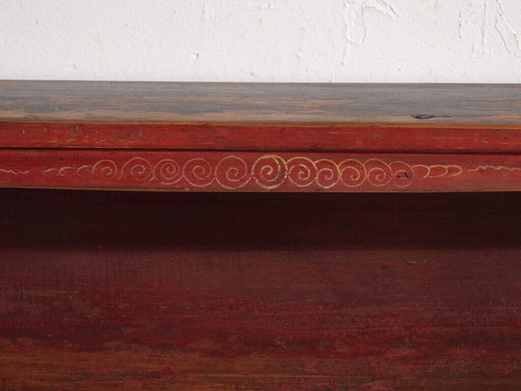 Antique low elm wood furniture – China, around 1900