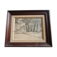 Old painting drawing in ink signed , Les Palmiers