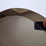 Two-Tone Oval Mirror by Antonio Lupi attributed to Cristal Luxor, 1960s