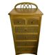 Chiffonier furniture with drawers rattan green wood