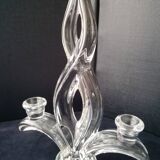 2-branch candle holder in Vannes crystal