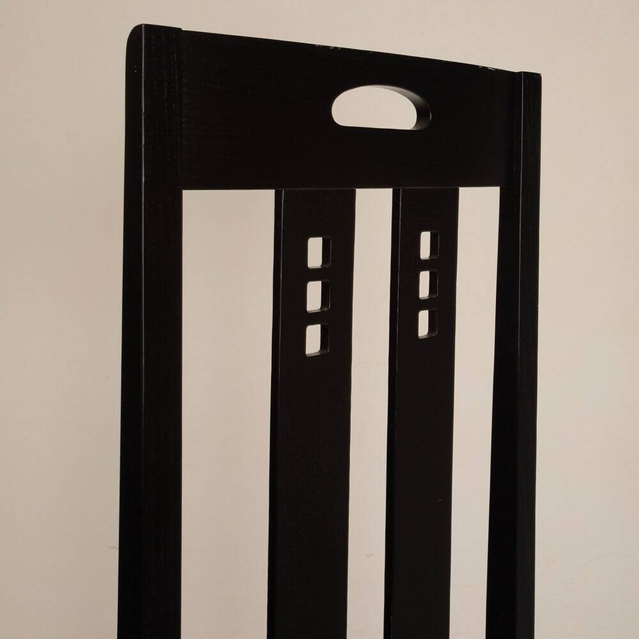 High Ingram chair by Charles R. Mackintosh for Alivar with Fornasetti fabric
