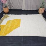 Tapis en laine naturelle marocaine fait main taille 200 x 300 cm