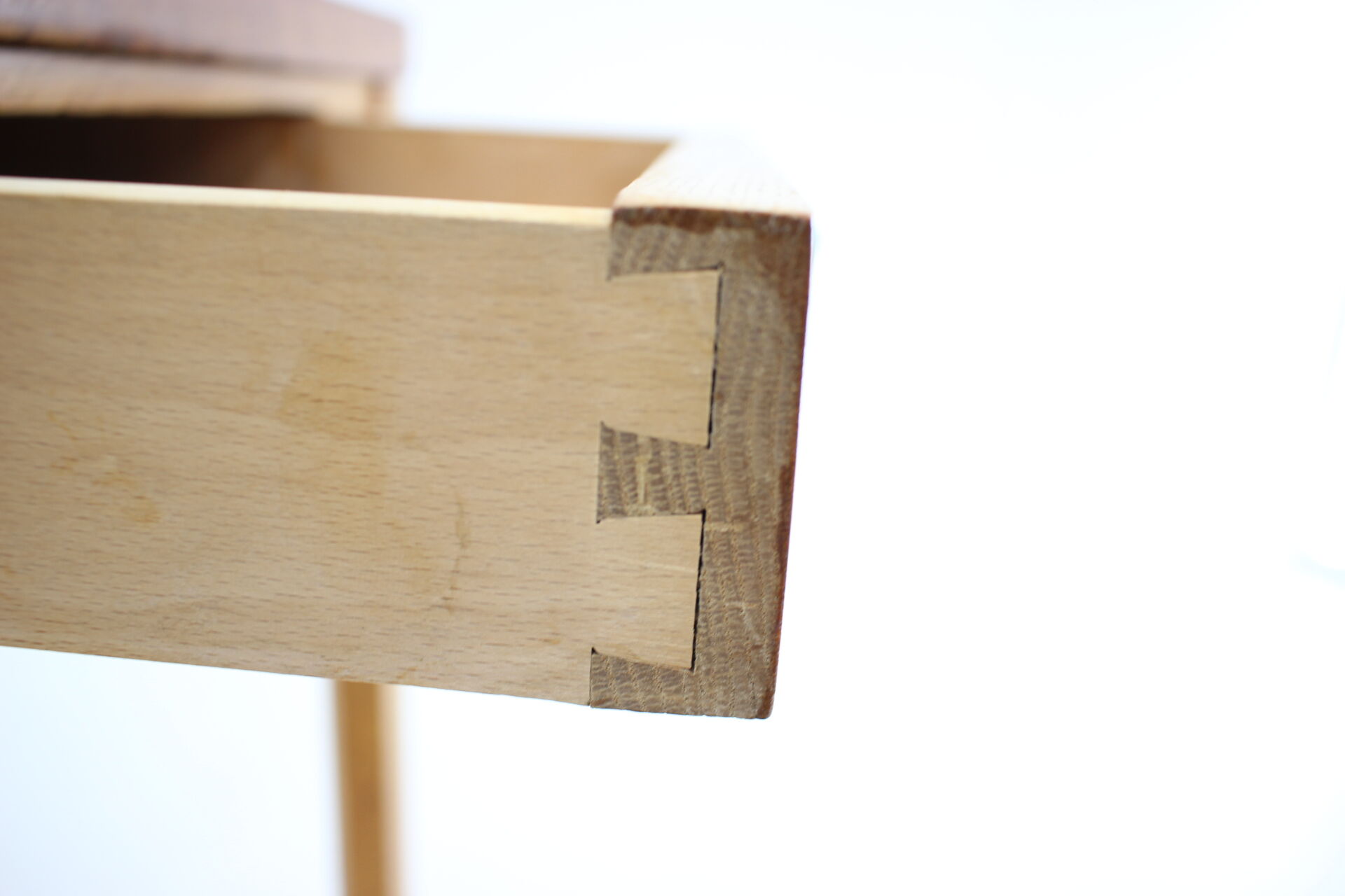 1960s oak danish minimalist writing desk