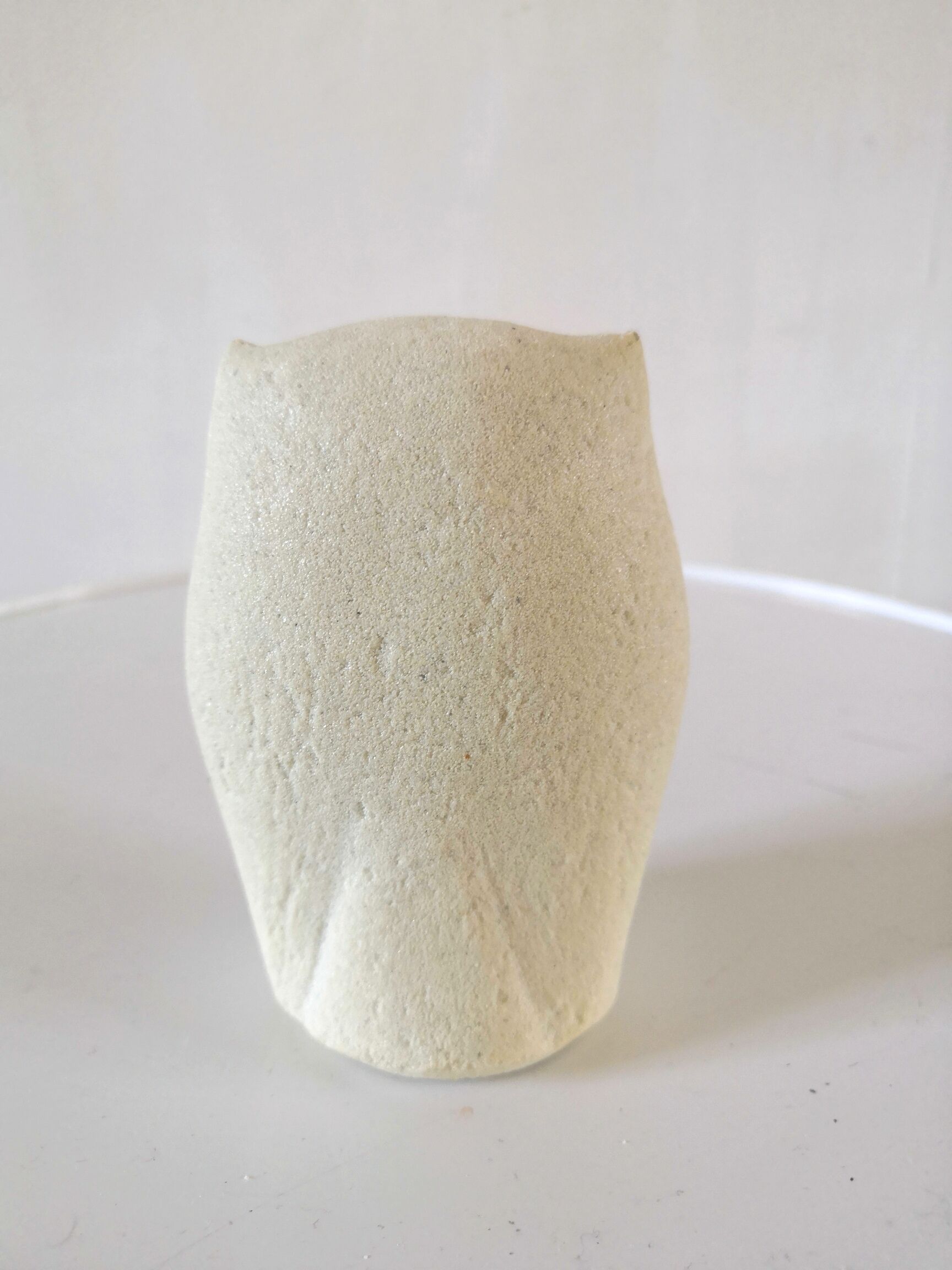 Paper press sculpture owl/owl design Marbell Stone art belgium 70s