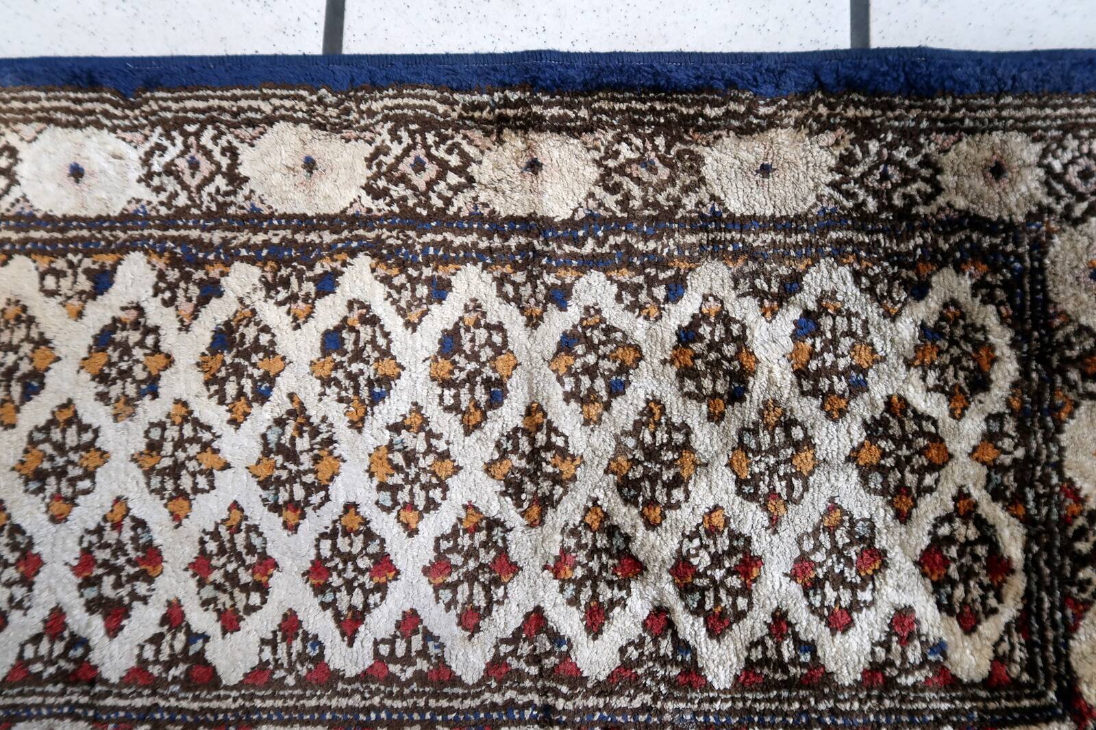Tapis vintage en soie fait main Sivas 30cm x 66cm - 1C1011