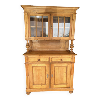Antique 2-part pine sideboard