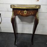 Louis XV style bedside table in marquetry