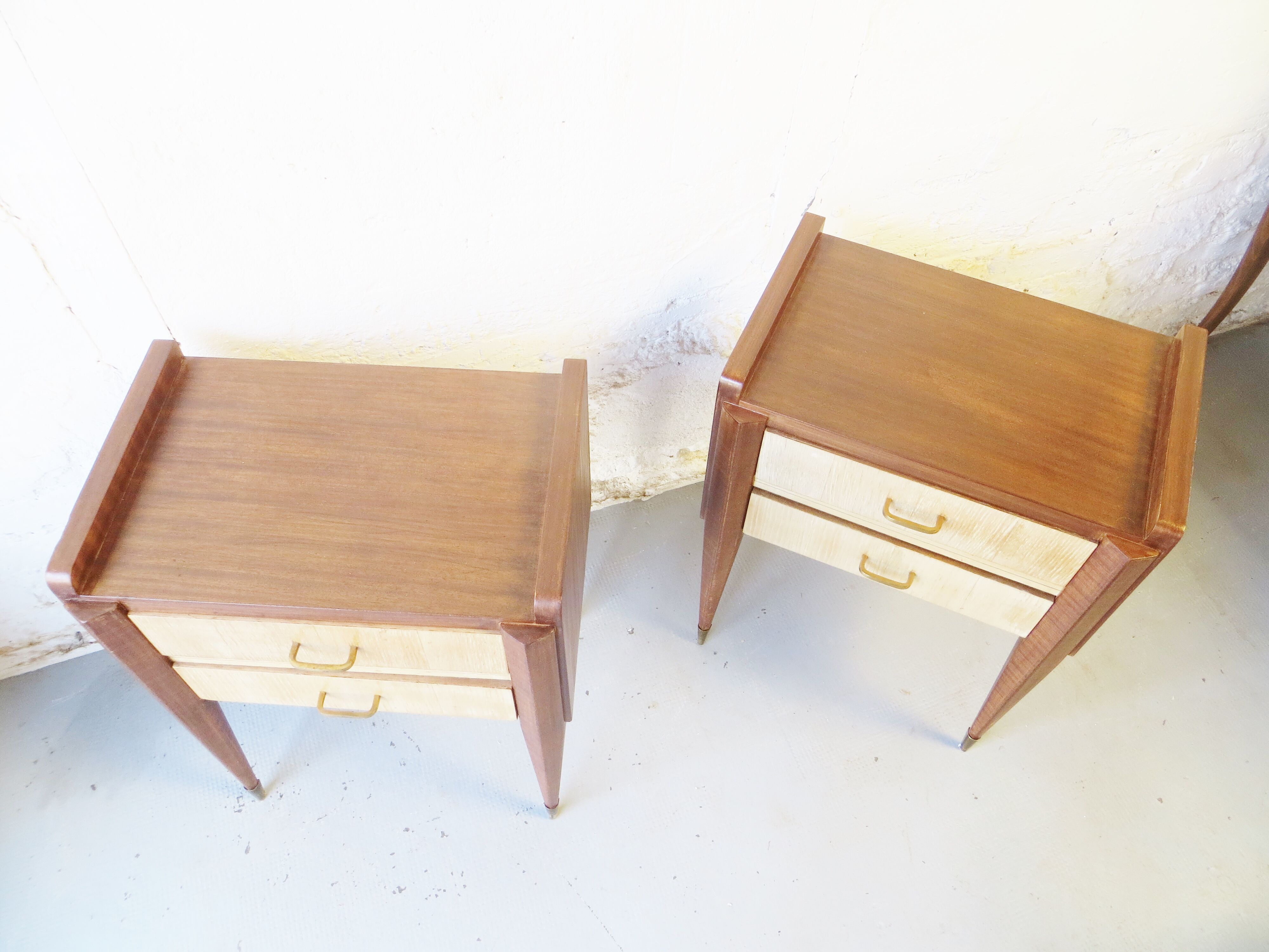 Pair of Art Deco 40s bedside tables