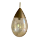 Vintage amber glass drop pendant light