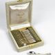 Christofle — 12 “Marly” silver-plated teaspoons, in their case