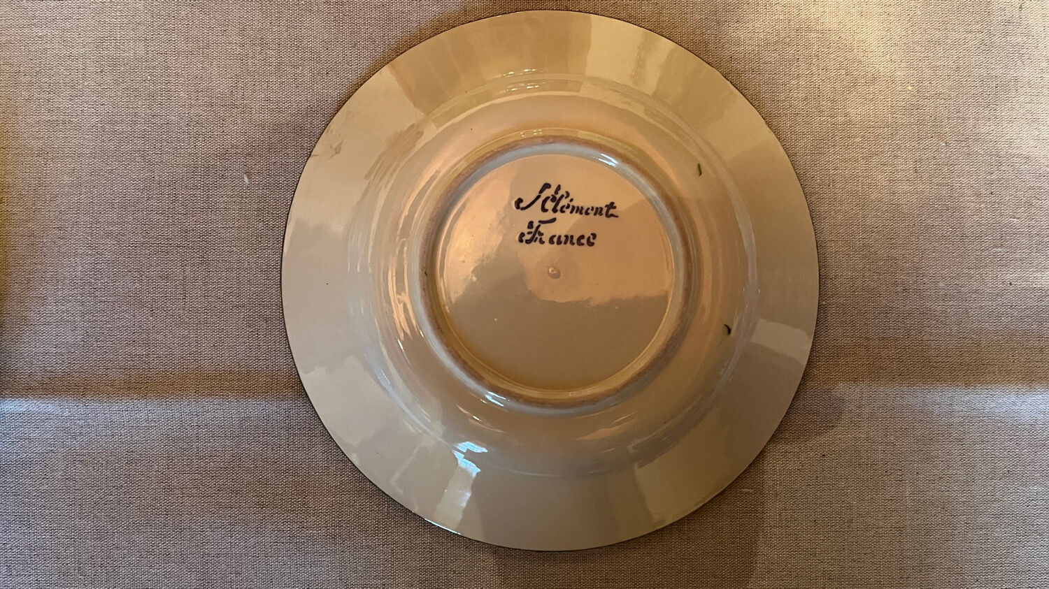 Set of 3 Luneville dessert plates