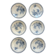 6 thistle plates Gien